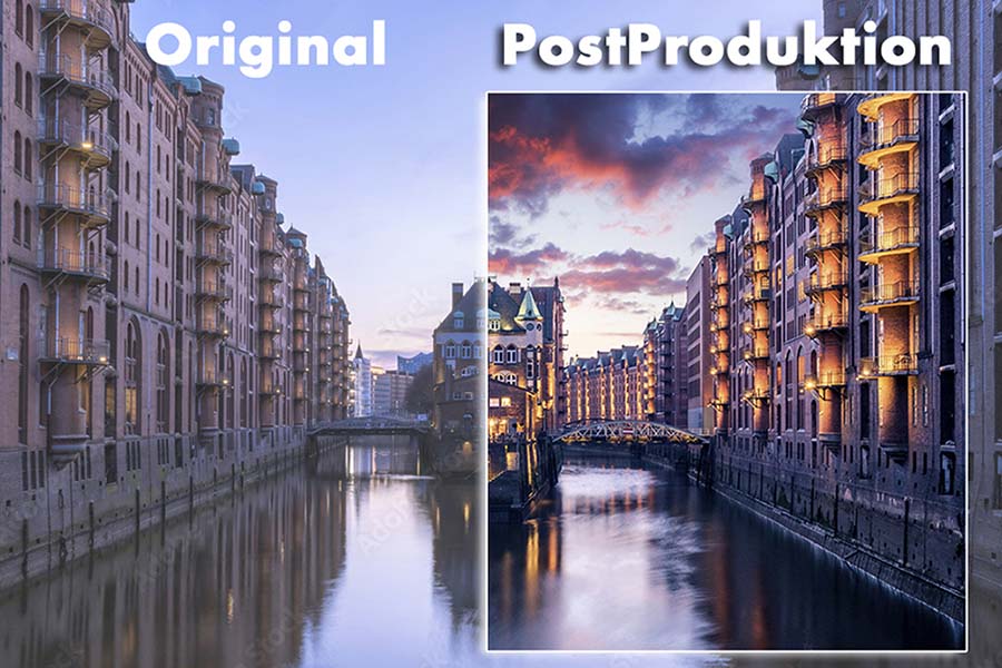 Hamburg, Hafen City: Wie sie sehen ist das Studio Blickfang2 in Weinheim und Andernach Meister in der PostProduktion