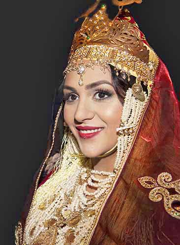 Hochzeitsfoto-Galerie #004: Braut in bunter tunesischer Tracht fotografiert vom Studio Blickfang2 aus Andernach und Weinheim